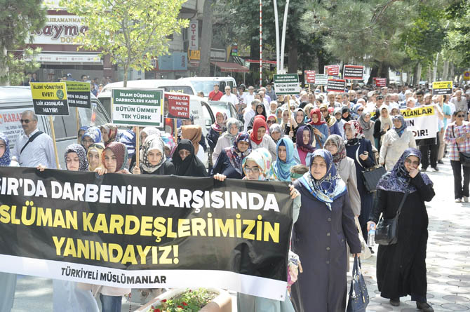 Amasyada Mısır Ordusu Protesto Edildi 10