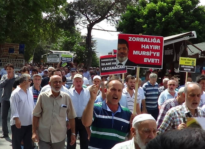 Amasyada Mısır Ordusu Protesto Edildi 12