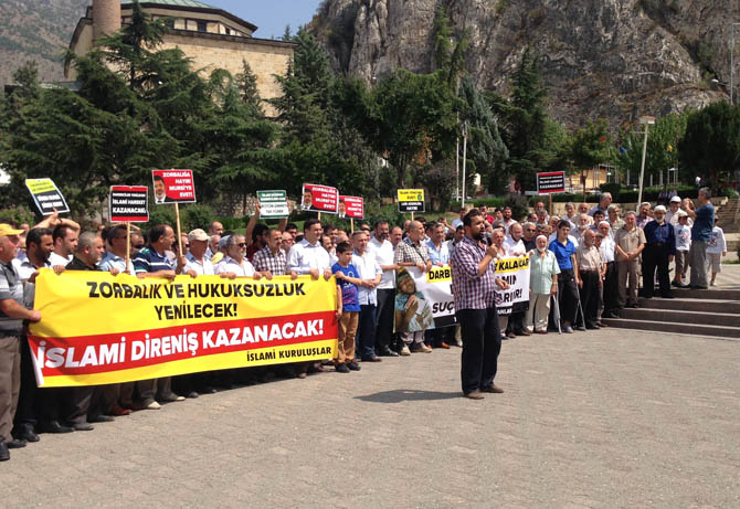 Amasyada Mısır Ordusu Protesto Edildi 13