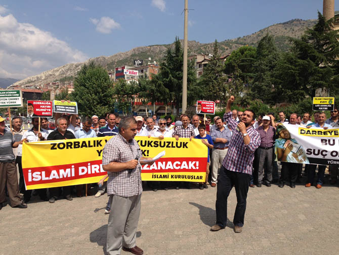 Amasyada Mısır Ordusu Protesto Edildi 14