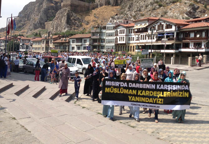 Amasyada Mısır Ordusu Protesto Edildi 16