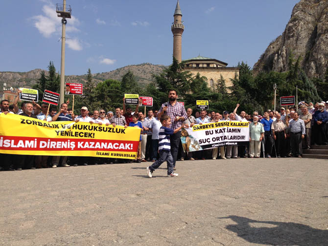 Amasyada Mısır Ordusu Protesto Edildi 17