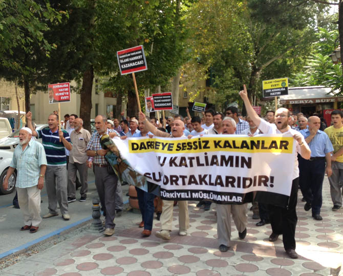 Amasyada Mısır Ordusu Protesto Edildi 8