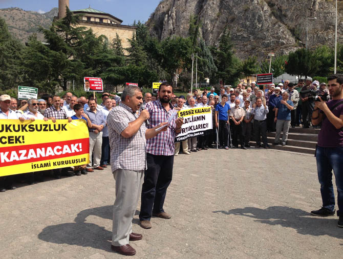 Amasyada Mısır Ordusu Protesto Edildi 9