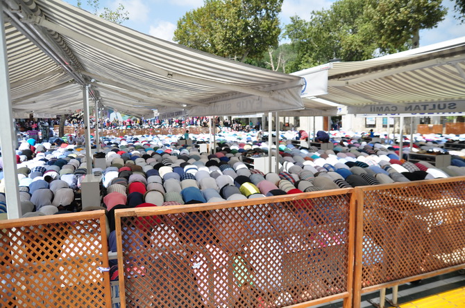 Mısır Katliamı Eyüpte Protesto Edildi 9