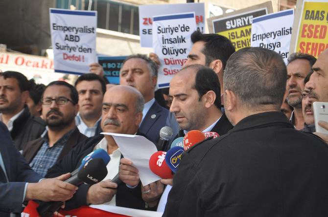 Diyarbakır'da İdlib'teki Katliamlar Lanetlendi 3