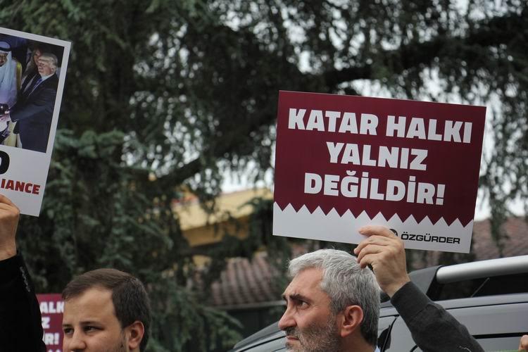 Katar’a Yönelik Kuşatma İstanbul'da Protesto Edildi 9