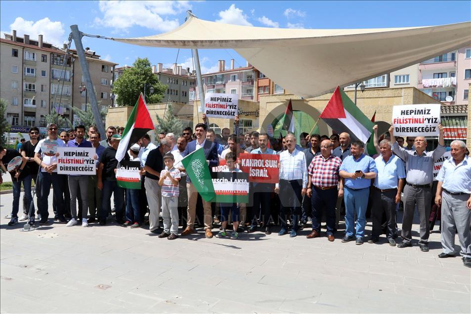 İşgalci İsrail'in Mescid-i Aksa'ya Yönelik Zulümleri Protesto  13