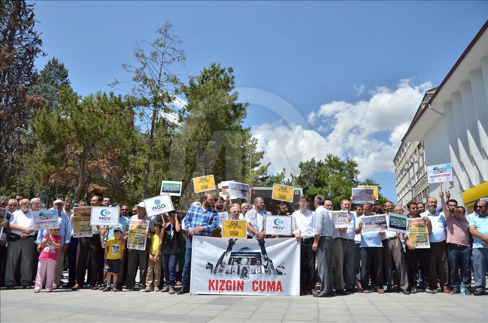 İşgalci İsrail'in Mescid-i Aksa'ya Yönelik Zulümleri Protesto  14