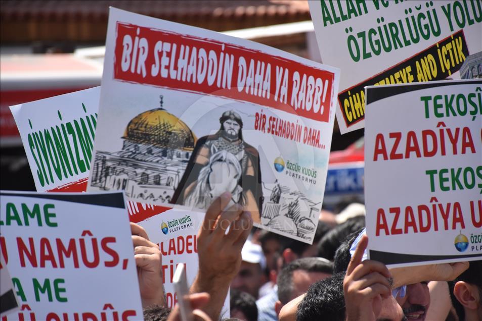 İşgalci İsrail'in Mescid-i Aksa'ya Yönelik Zulümleri Protesto  15