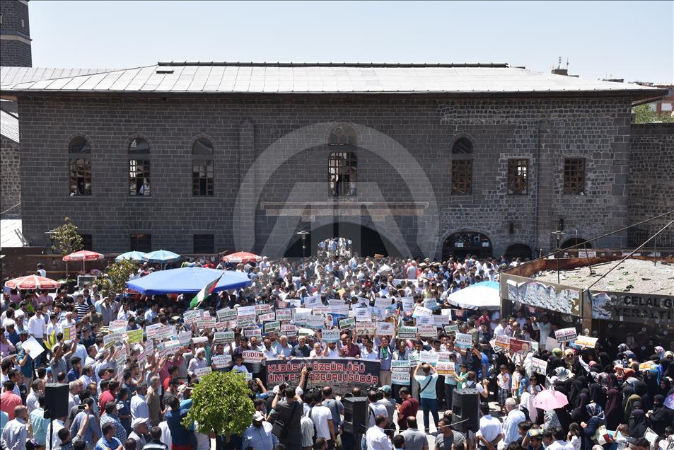 İşgalci İsrail'in Mescid-i Aksa'ya Yönelik Zulümleri Protesto  16