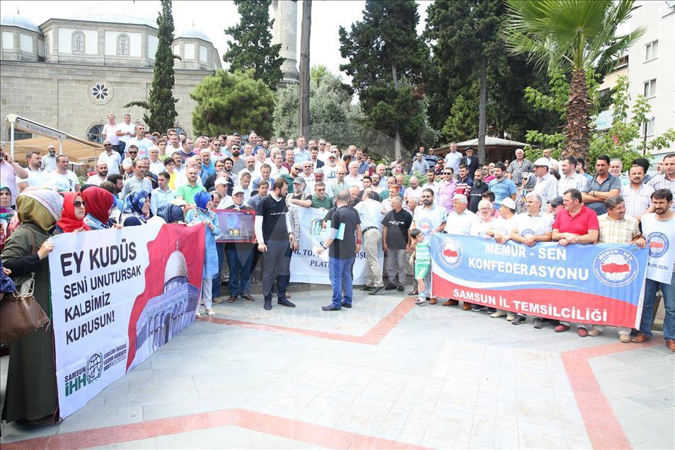 İşgalci İsrail'in Mescid-i Aksa'ya Yönelik Zulümleri Protesto  28