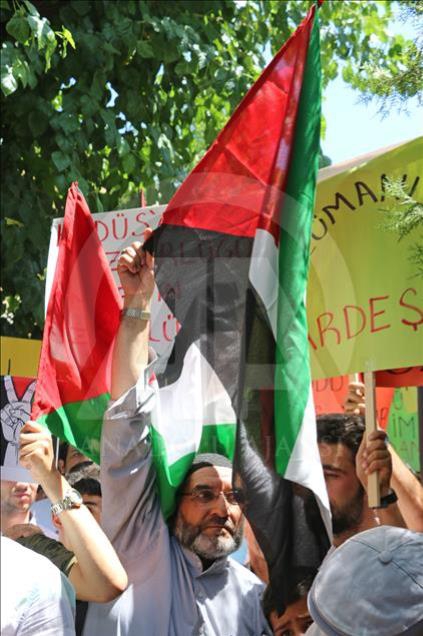 İşgalci İsrail'in Mescid-i Aksa'ya Yönelik Zulümleri Protesto  31