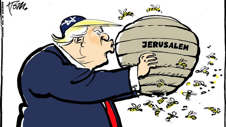 Trump’ın Kudüs Kararının Karikatürlere Yansıması 7