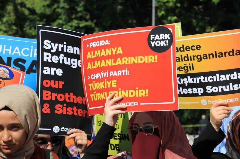 Muhacirlere Yönelik Irkçı Saldırılar Protesto Edildi 14