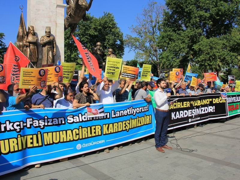 Muhacirlere Yönelik Irkçı Saldırılar Protesto Edildi 15