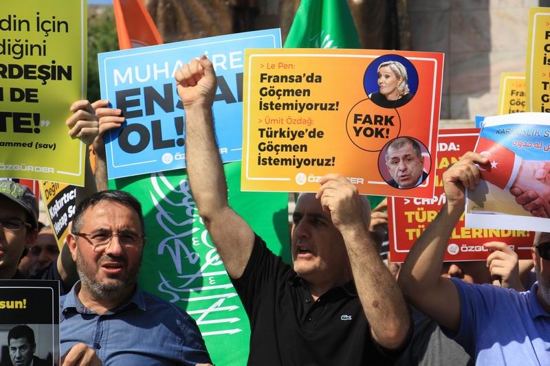 Muhacirlere Yönelik Irkçı Saldırılar Protesto Edildi 7