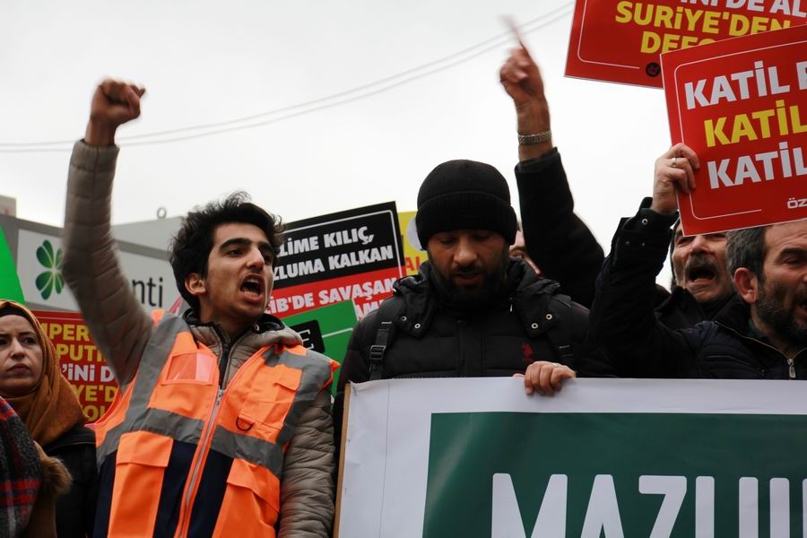 Rusya Konsolosluğu Önünde İdlib Katliamı Protesto Edildi 18