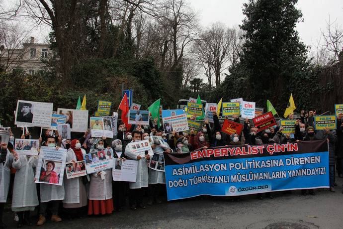 Doğu Türkistanlı Müslümanlara destek eylemi 12