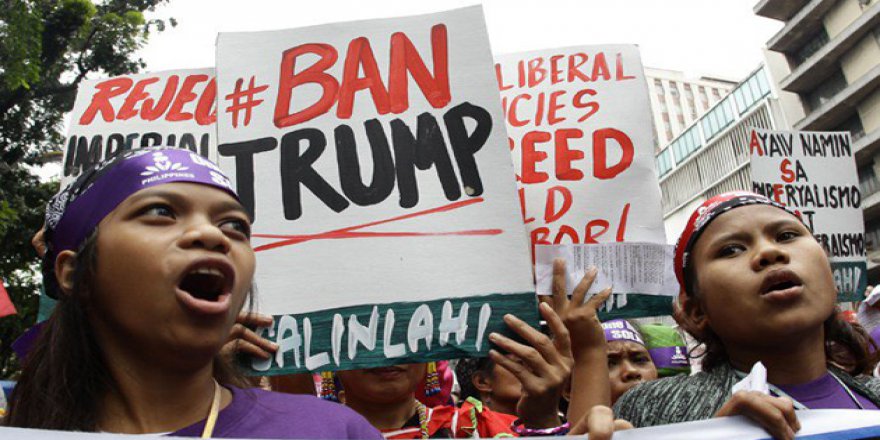 Filipinler’de Trump Karşıtı Protesto