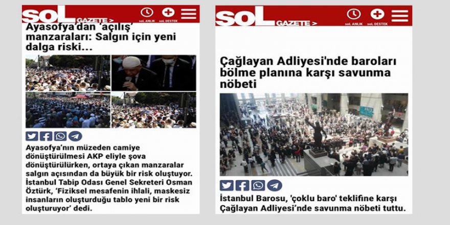 Sol’un salgın endişesi müslümanların birlikteliğinde tavan yapıyor!