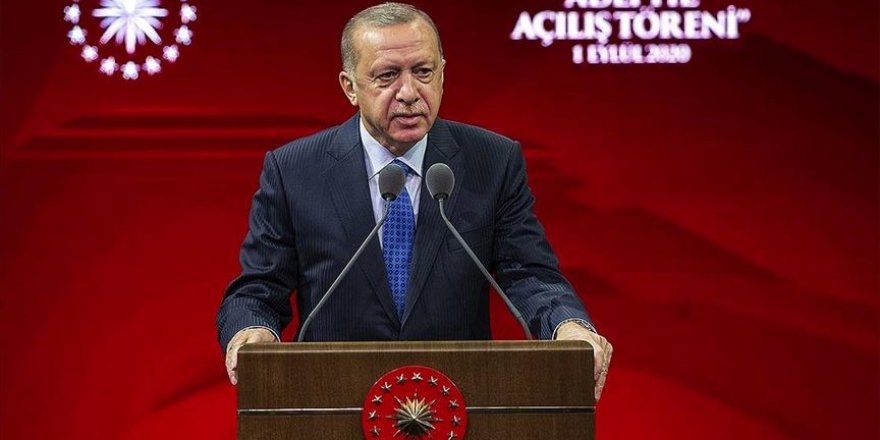 Erdoğan: Doğu Akdeniz'deki, Ege'deki faaliyetlerimizin özünde hak ve adalet arayışı vardır