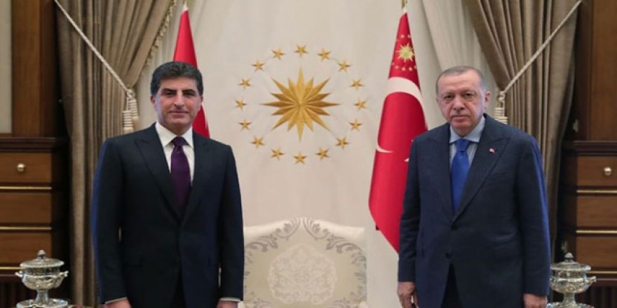 Cumhurbaşkanı Erdoğan, IKBY Başkanı Barzani'yi kabul etti