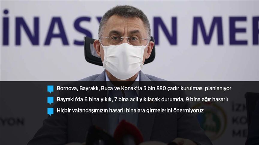 Cumhurbaşkanı Yardımcısı Oktay: İzmir'deki depremde hayatını kaybedenlerin sayısı 51'e yükseldi