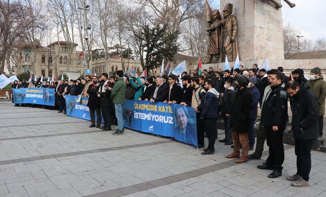 Herzog'un Türkiye'ye gelişi Fatih’te protesto edildi