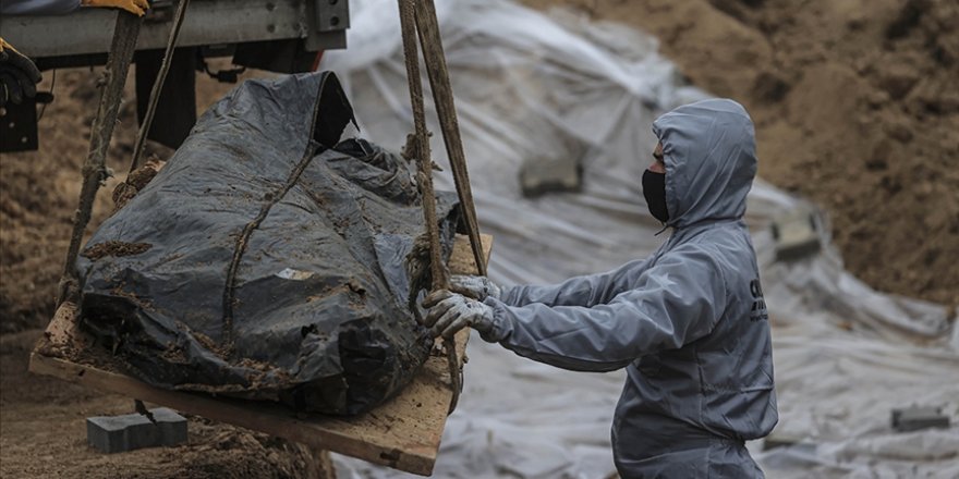 Buça’da açılan ikinci toplu mezardan 8 sivilin cesedi çıkarıldı