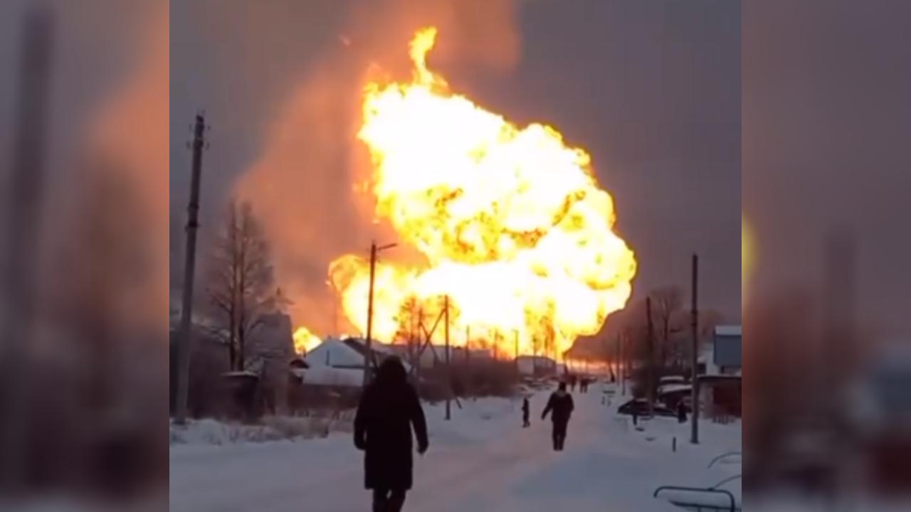 Rusya'da doğal gaz boru hattında patlama