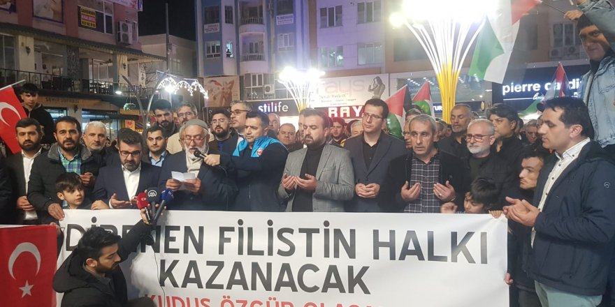 Siyonist İsrail Batman’da protesto edildi