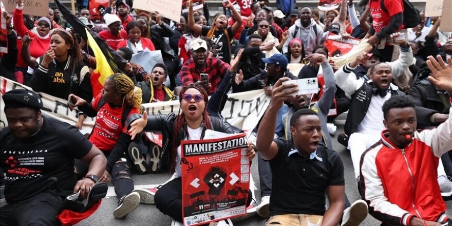 Afrikalı üniversite öğrencilerinden Belçika'ya ayrımcılık protestosu