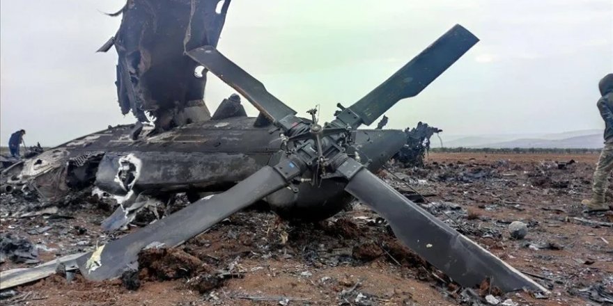 Kırım'da Rusya’ya ait askeri helikopter düştü