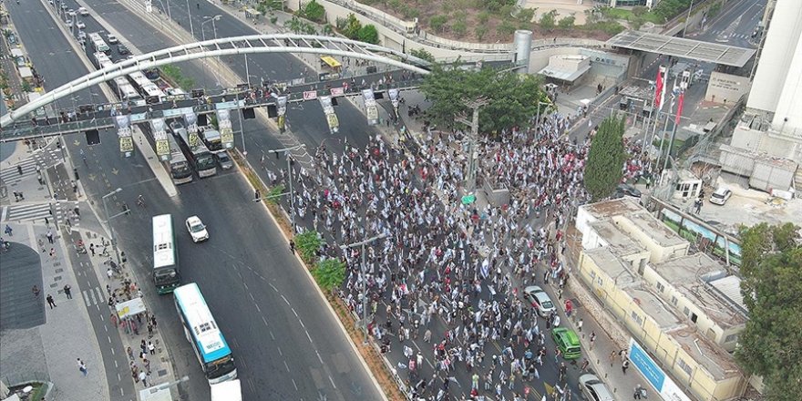 Siyonist İsrail'de Netanyahu karşıtı protesto hareketi sivil itaatsizlik eylemlerine başladı