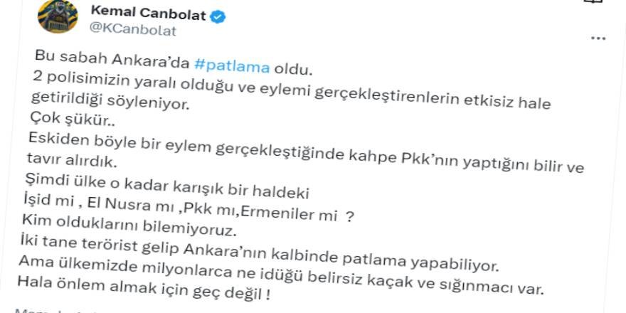 PKK pervasızca saldırıyı üstlendi, ırkçı alçaklar ise muhacirleri hedef gösterdi