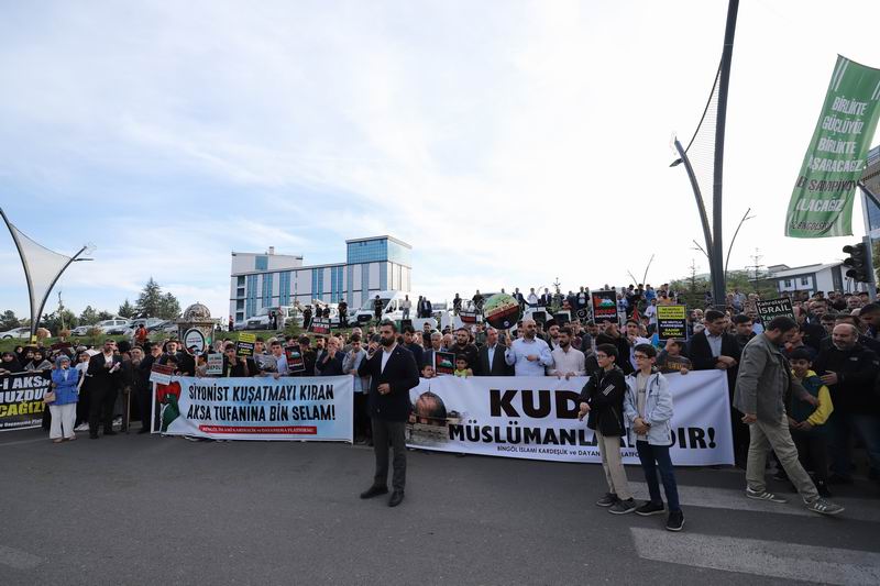 Siyonist kuşatmayı kıran Aksa Tufanı, Bingöl’den selamlandı!