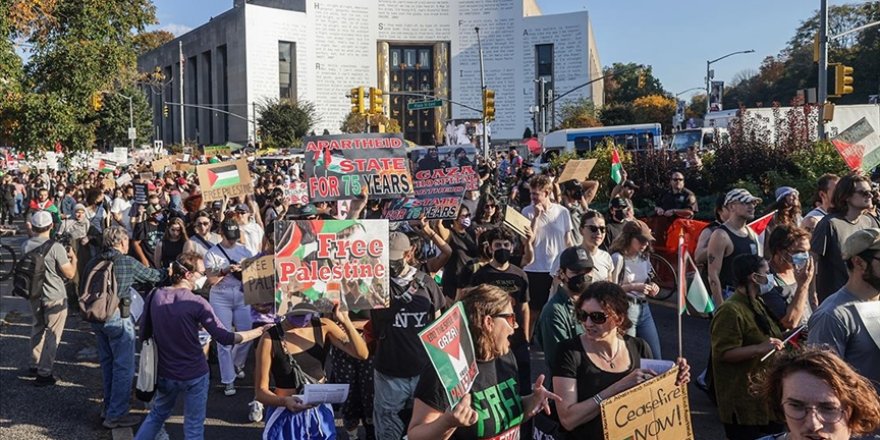 Amerika’da Siyonist İsrail karşıtı protestolar düzenlendi