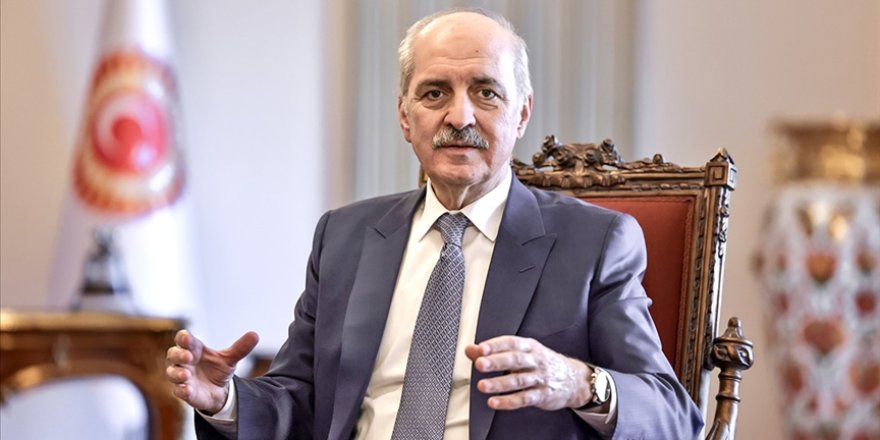 Kurtulmuş: Bütün insanlığın gözü önünde büyük bir soykırımın Gazze'de uygulandığını görüyoruz