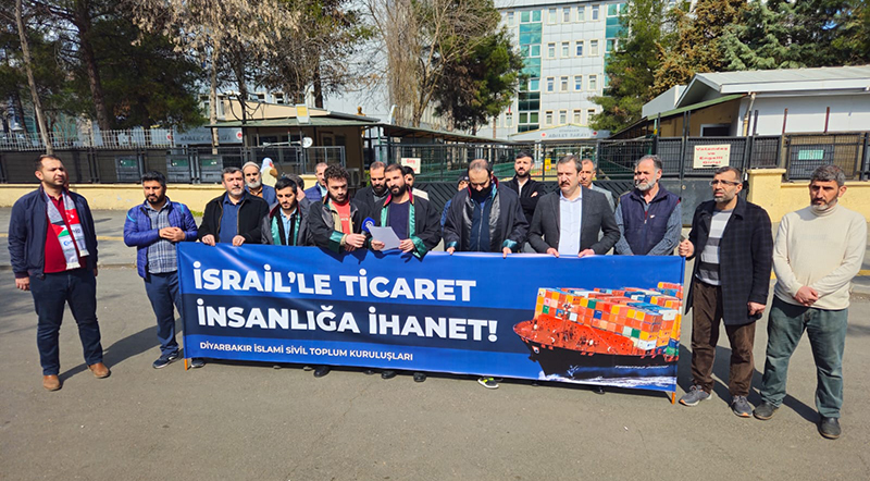 Diyarbakır'da suç duyurusu: "İsrail'le Ticaret İnsanlığa İhanet"