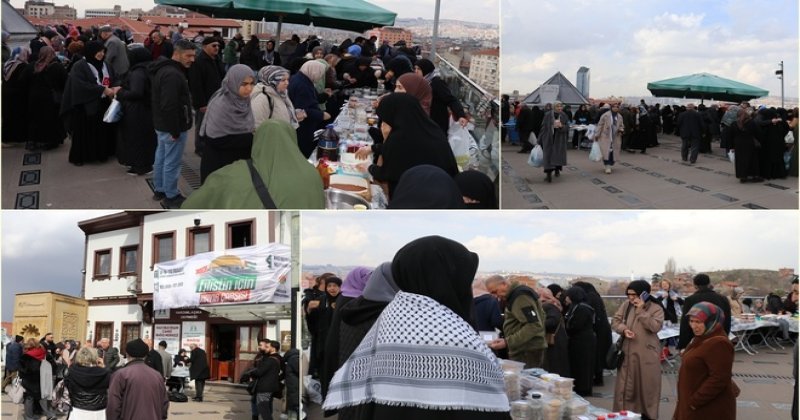 Ankara'da Filistin yararına hayır çarşısı ve kermes açıldı