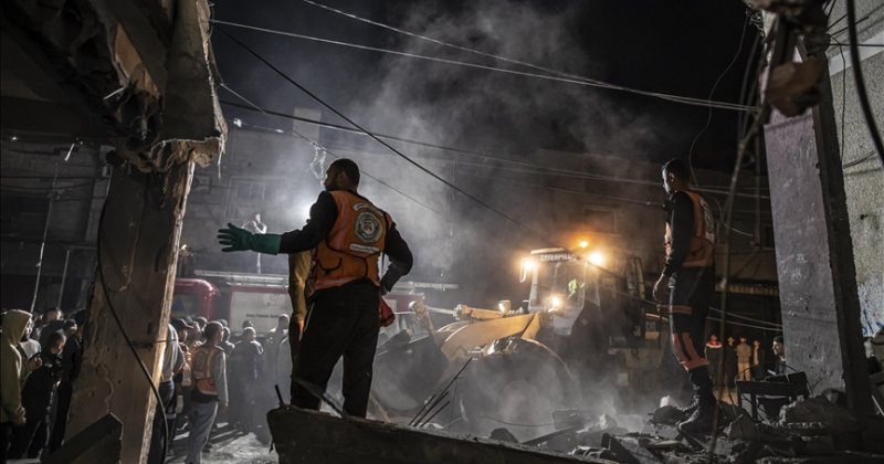 İşgal ordusunun Refah'ı bombalaması sonucu 6 kişi şehit oldu