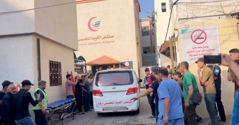Refah'ta katil İsrail'in bombaladığı hastane boşaltıldı