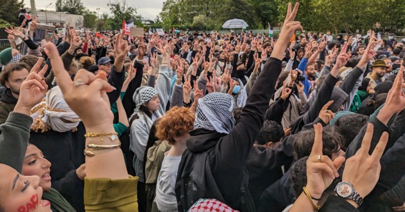 Filistin destekçileri, Netanyahu ile röportaj yapan kanalı protesto etti