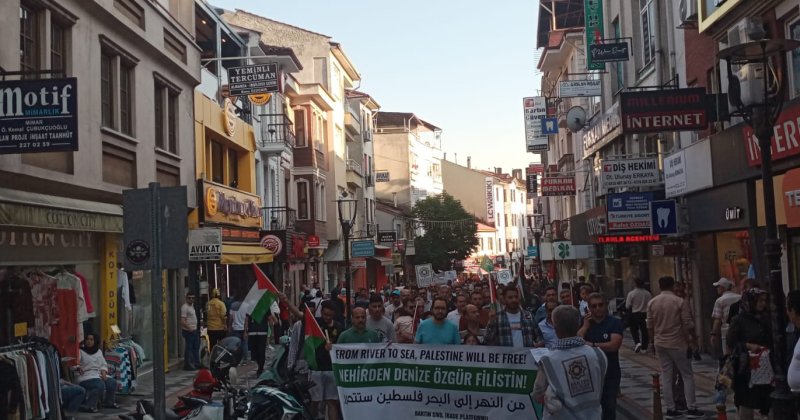 Bartın’da siyonist İsrail’in Refah katliamı lanetlendi!