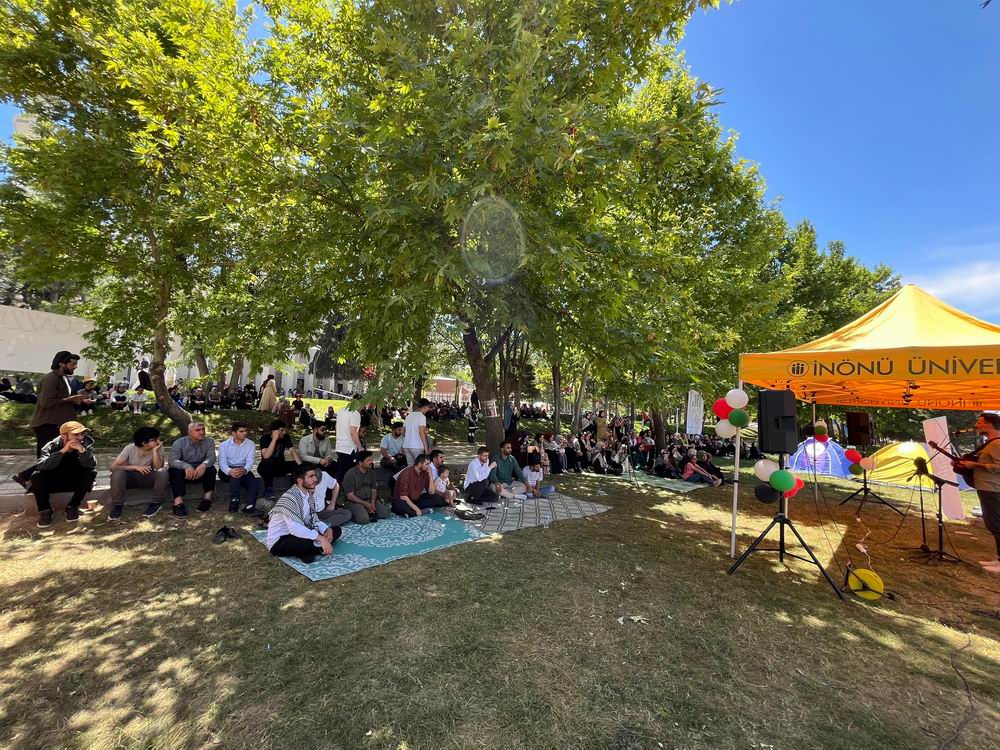 İnönü Üniversitesi öğrencileri Gazze eylemlerini sürdürüyor