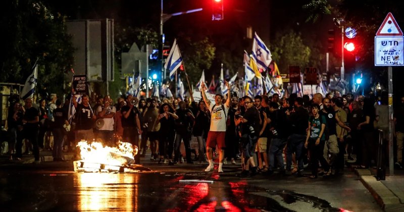 İşgal polisinden, Batı Kudüs’te düzenlenen gösteriye sert müdahale