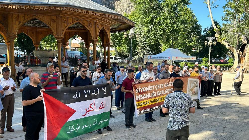 Amasya bayramda Gazze ile kucaklaştı