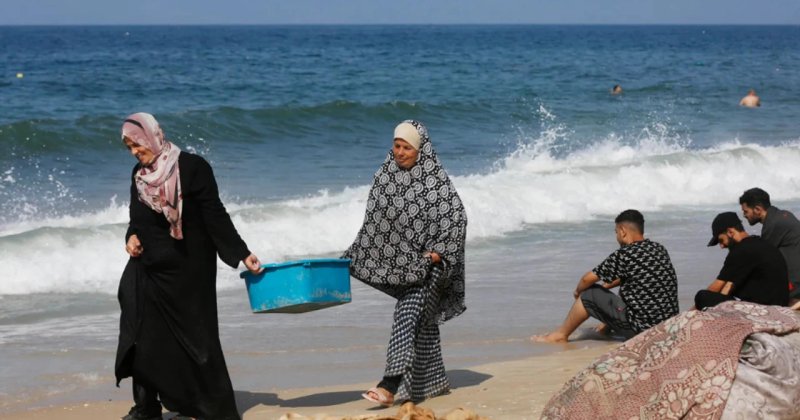 Gazze'de binlerce aile, kirli deniz suyuna muhtaç bırakılıyor