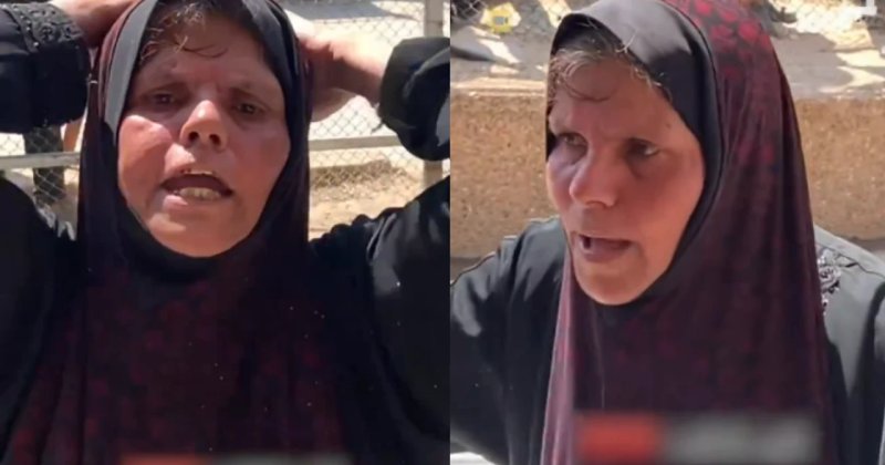 Gazzeli kadın: "Ey Netanyahu, onların hiçbir şeyle ilgisi yoktu!"